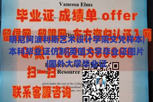 明尼阿波利斯艺术设计学院文凭样本|本科毕业证仿制|英国大学毕业证图片|国外大学毕业证