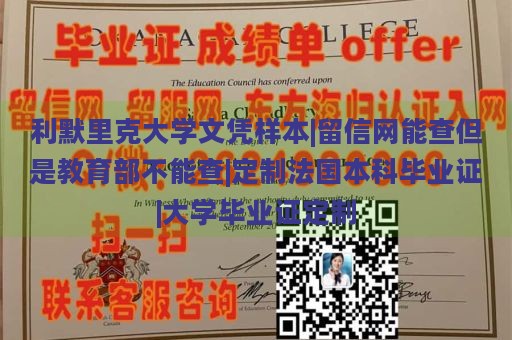 利默里克大学文凭样本|留信网能查但是教育部不能查|定制法国本科毕业证|大学毕业证定制